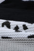 Turtleneck Splicing Chunky Knit Pullover Sweater